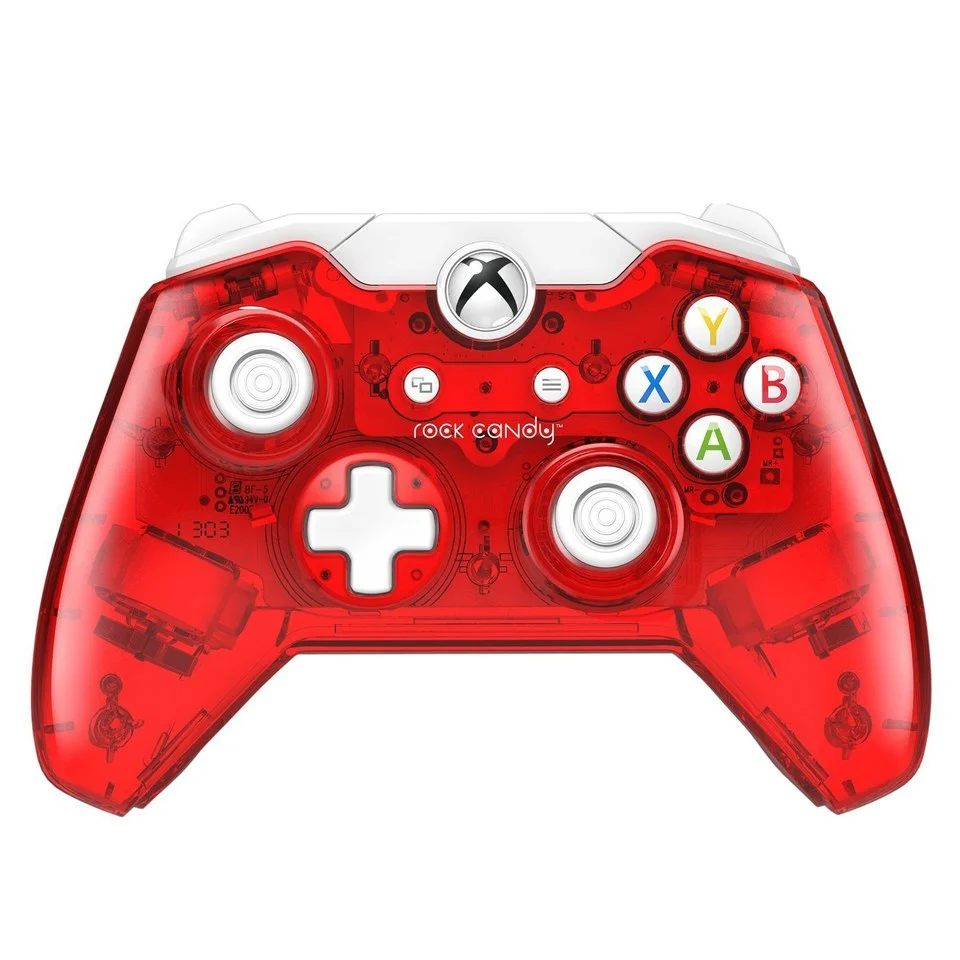 Rock Candy Red Wired Xbox One Controller Afbeelding 1