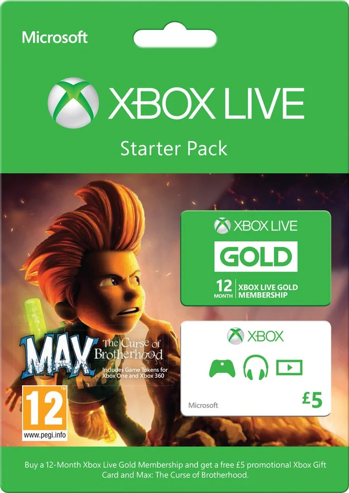 Xbox Live 12 Month Gold Starter Pack Afbeelding 1