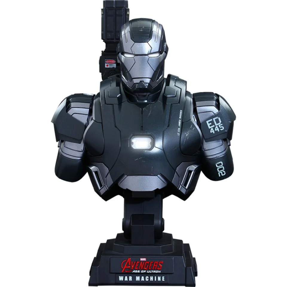 Hot Toys Marvel Age of Ultron War Machine Mark II 1:4 Scale Bust Afbeelding 1