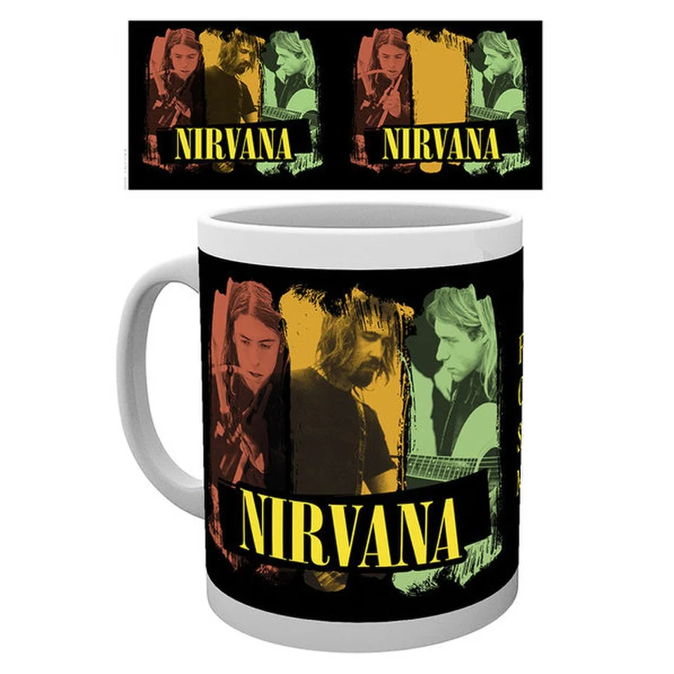 Nirvana Band Collage - Mug Afbeelding 1