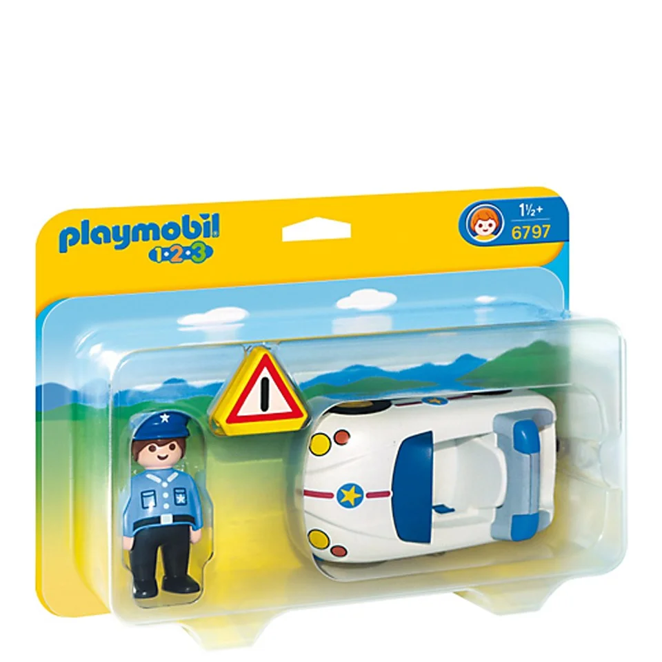 Playmobil 1.2.3 Police Car (6797) Afbeelding 1