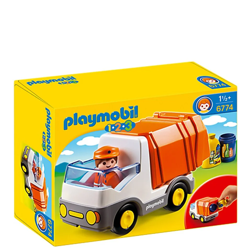Playmobil 1.2.3 Vuilniswagen (6774) Afbeelding 1