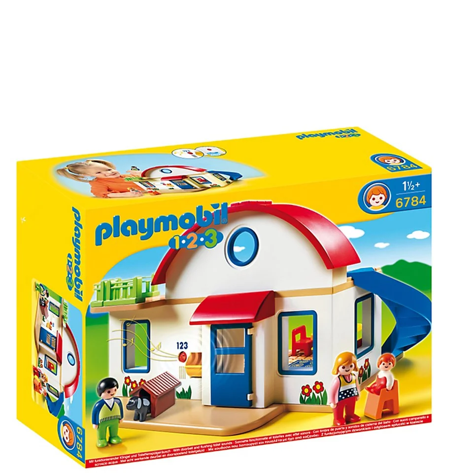 Playmobil 1.2.3 Woonhuis (6784) Afbeelding 1