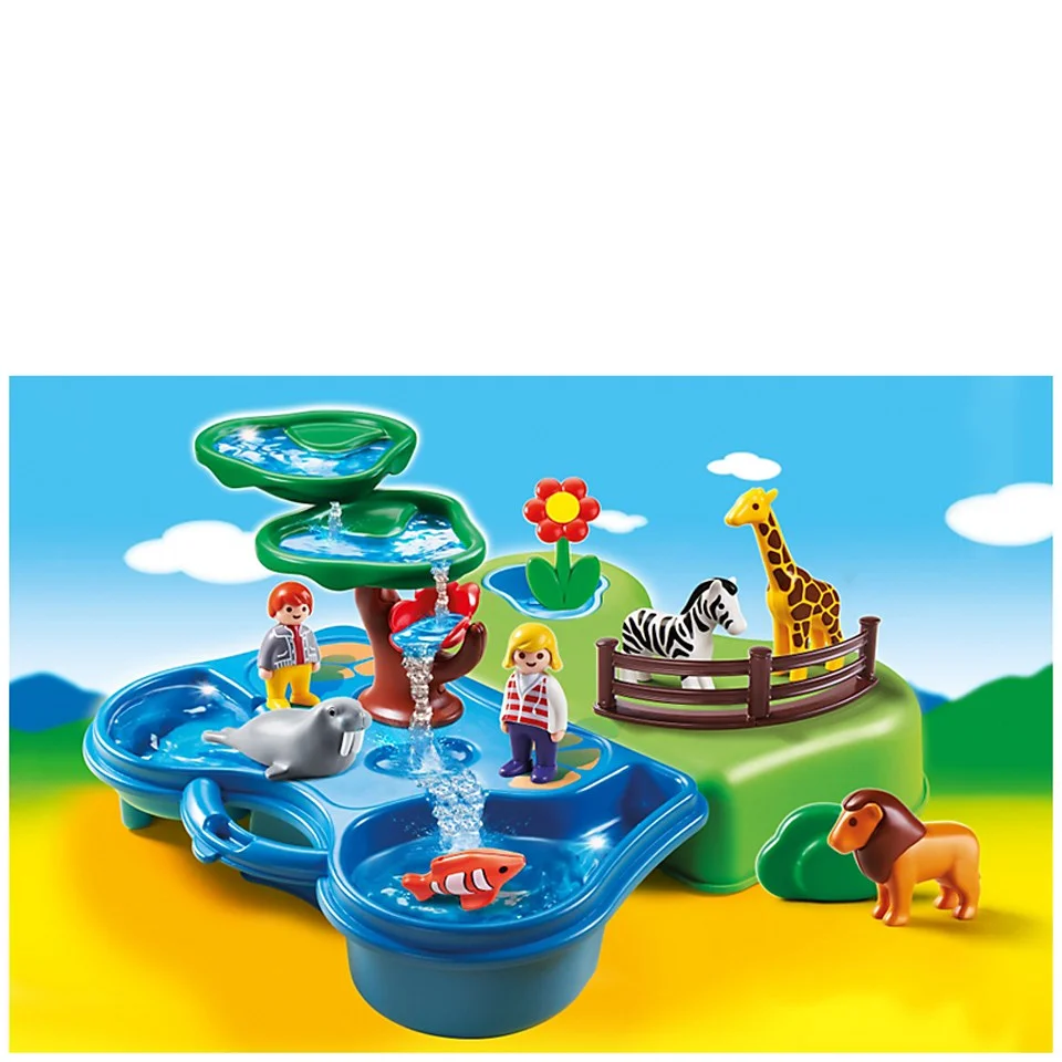 Playmobil 1.2.3 Take Along Zoo and Aquarium (6792) Afbeelding 1
