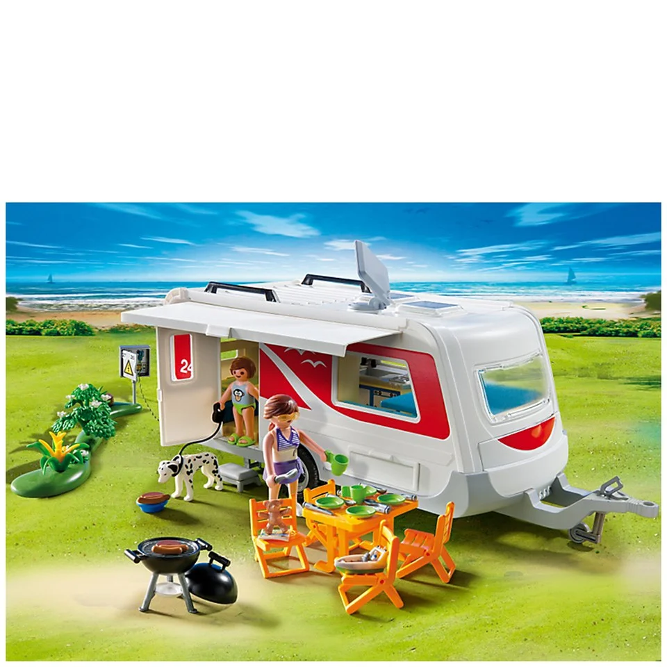 Playmobil Camping Family Caravan (5434) Afbeelding 1