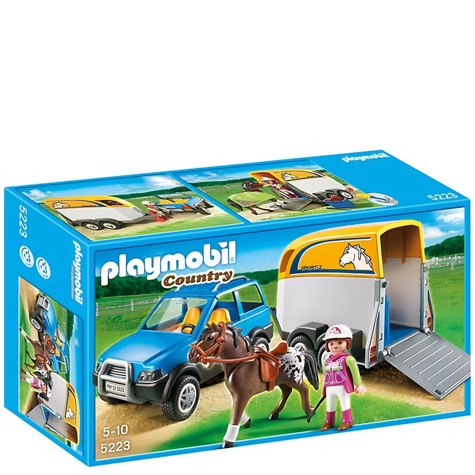 Playmobil Horse Farm SUV with Horse Trailer (5223) Afbeelding 1
