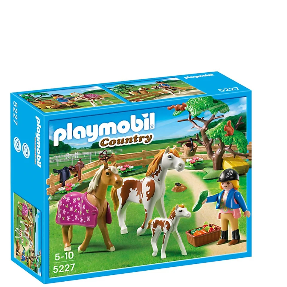 Playmobil Horse Farm Paddock with Horses and Pony (5227) Afbeelding 1