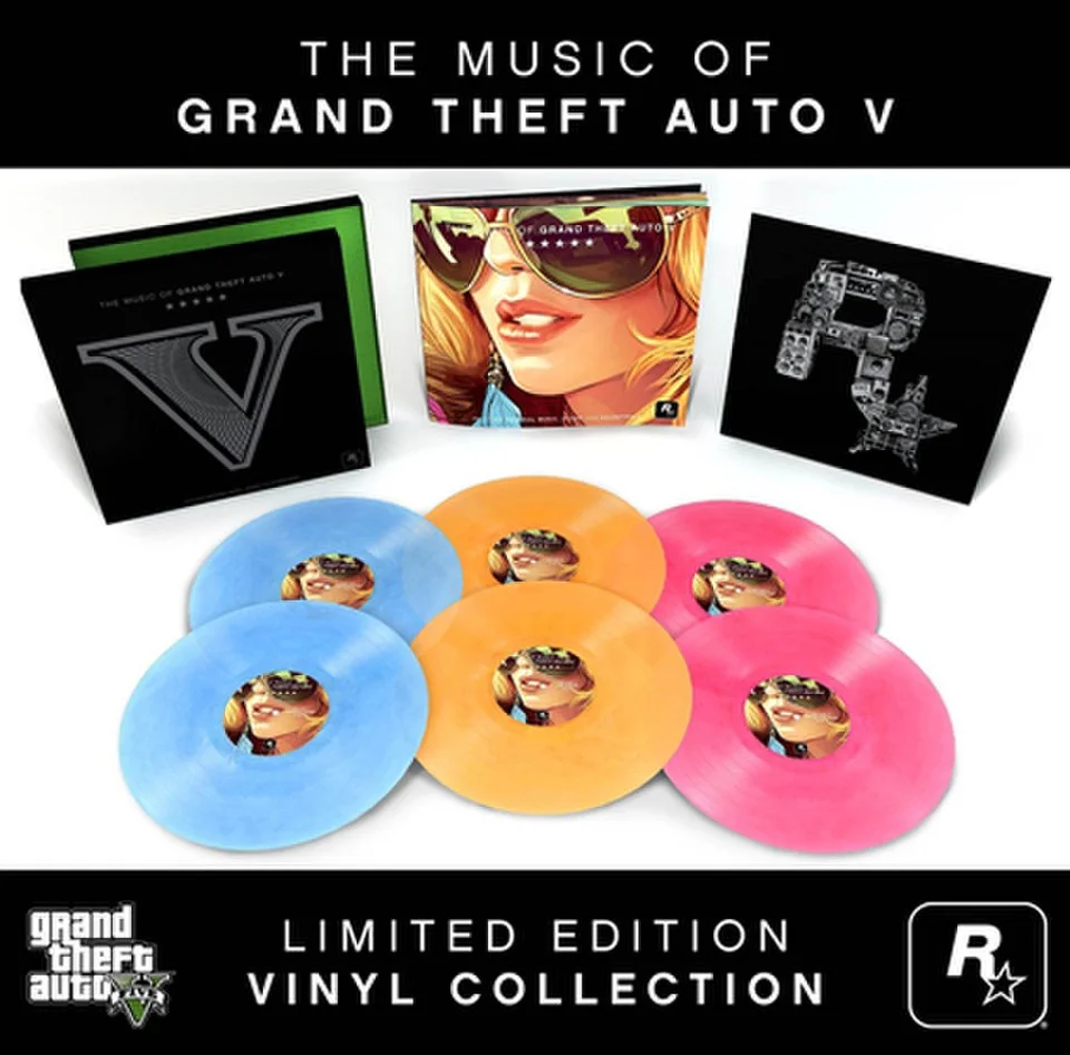 Grand Theft Auto V: Original Soundtrack Box Set OST (6LP) - Limited Edition Coloured Vinyl Afbeelding 1