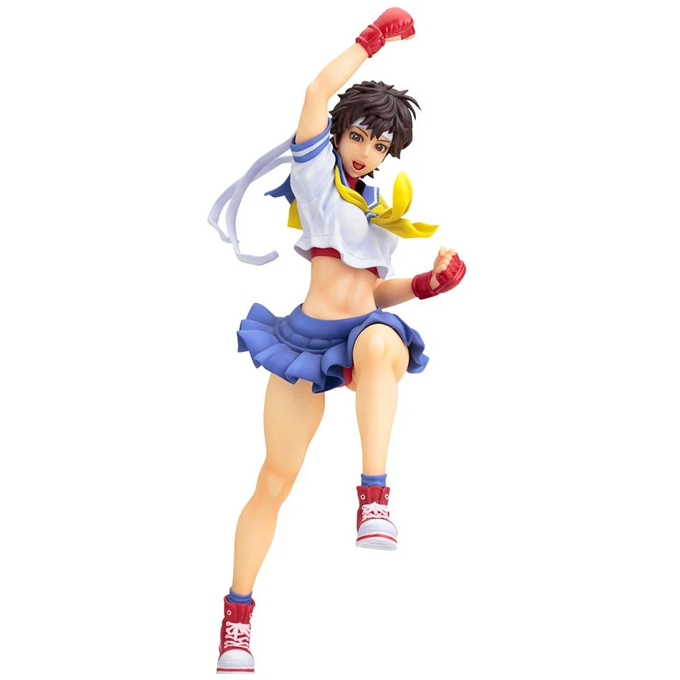 Kotobukiya Street Fighter Bishoujo Sakura PVC 1:7 Scale Statue Afbeelding 1