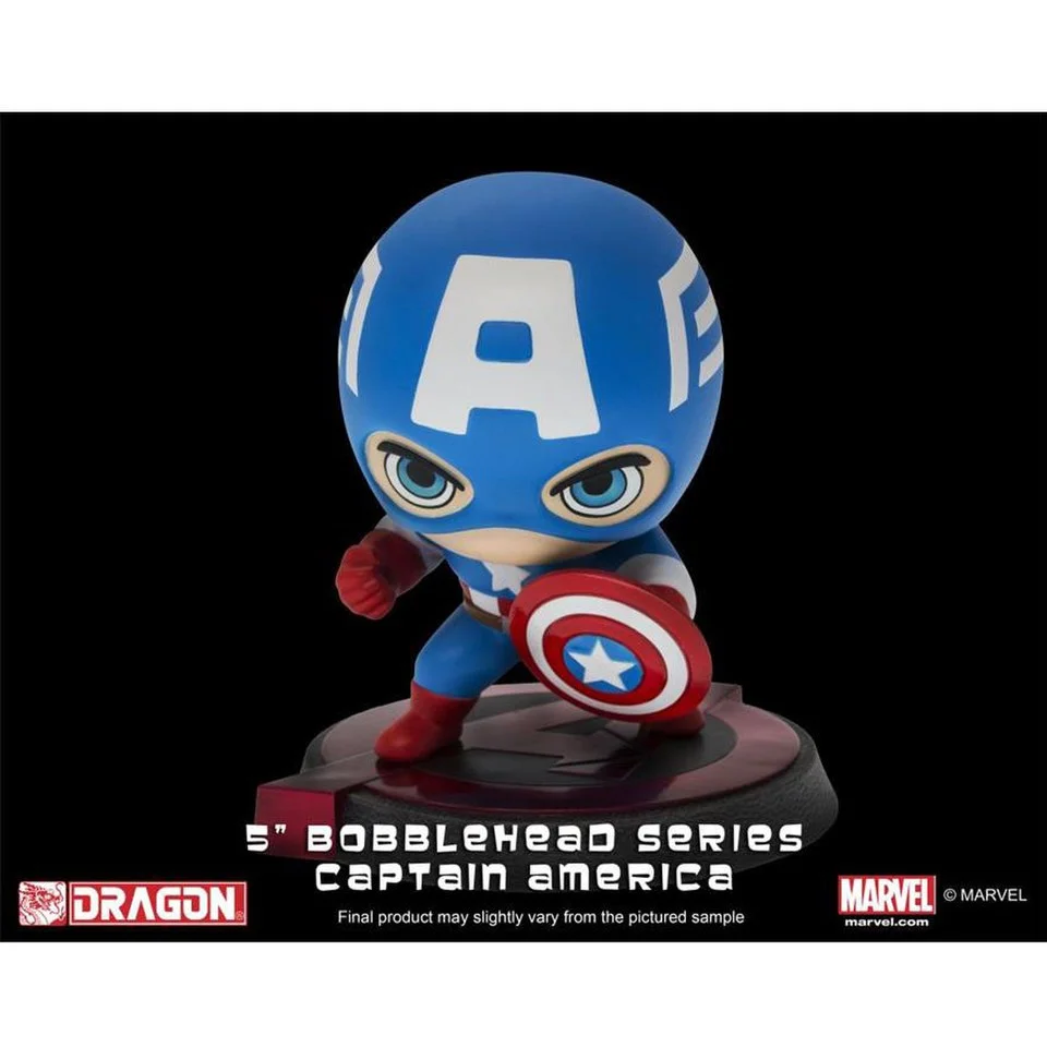 Dragon Bobbleheads Marvel Avengers Age of Ultron Captain America Bobble Head Figure Afbeelding 1