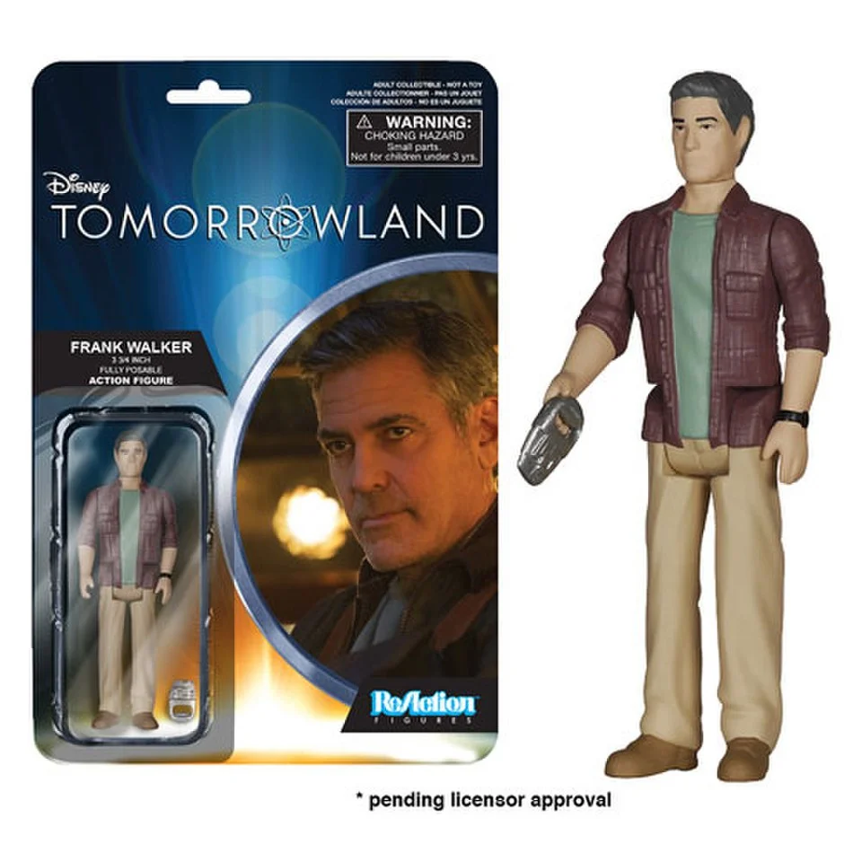 ReAction Disney Tomorrowland Frank Walker 3 3/4 Inch Action Figure Afbeelding 1