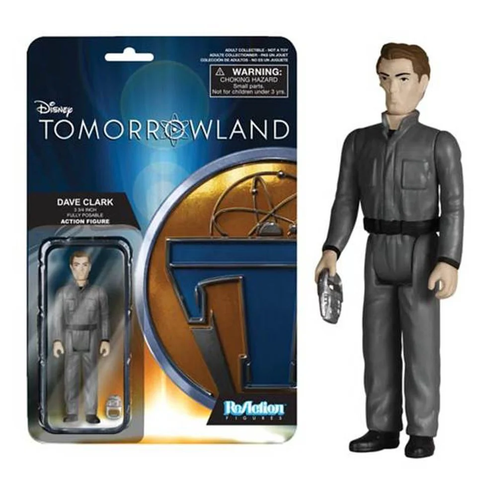 ReAction Disney Tomorrowland Dave Clark 3 3/4 Inch Action Figure Afbeelding 1