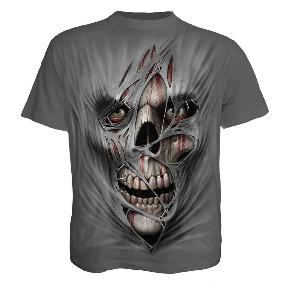 Spiral Men's STITCHED UP T-Shirt - Charcoal - L - Grijs Afbeelding 1