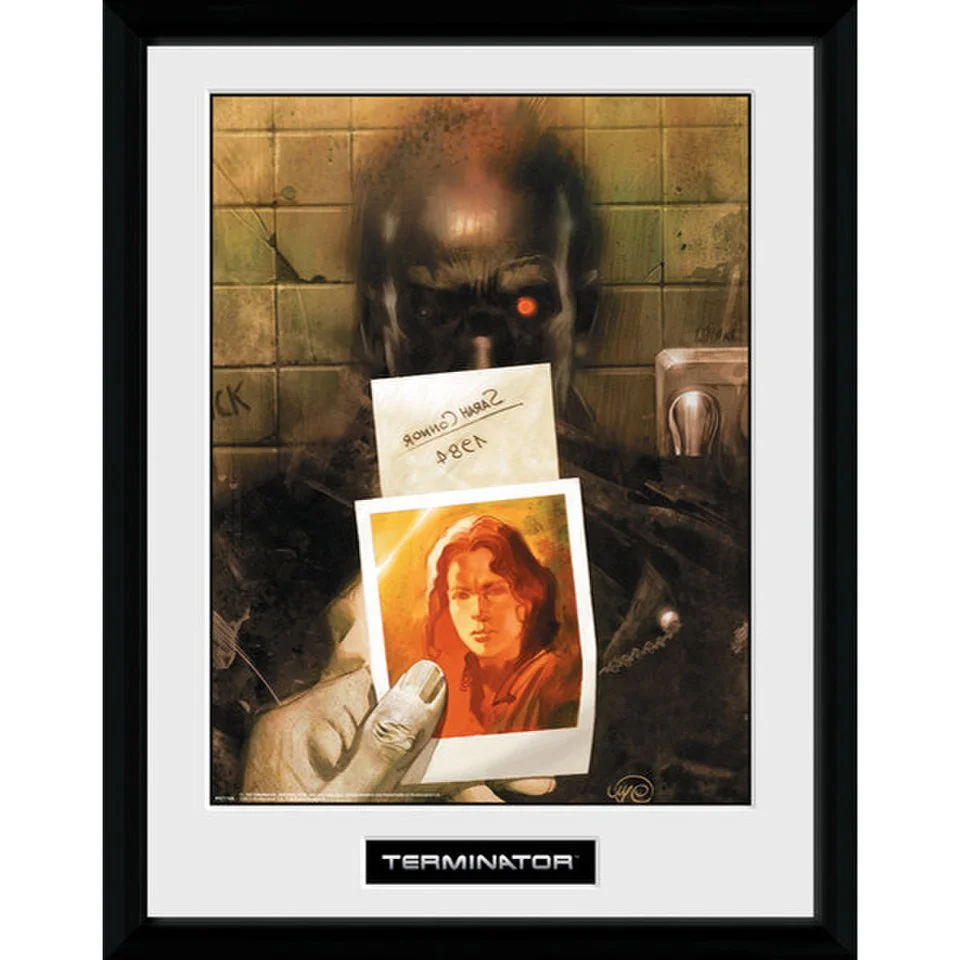 Terminator 2 Comic 1 - 16 Inch x 12 Inch Framed Photographic Afbeelding 1