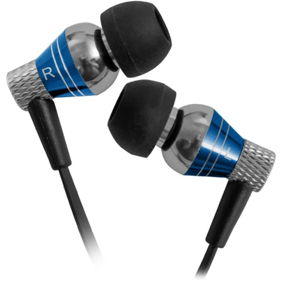 JLab - Jbuds Pro Premium Metal Earphones with Mic - Cobalt Blue Afbeelding 1