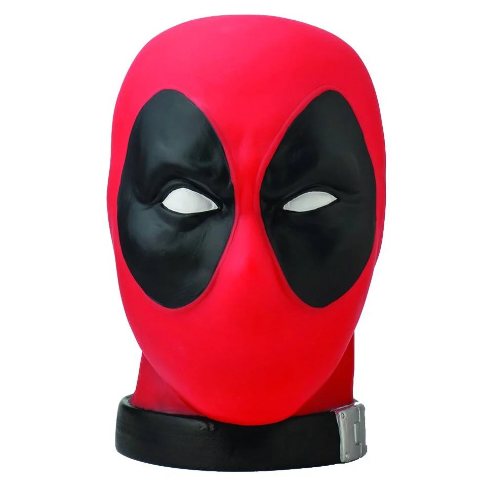 Monogram Marvel Deadpool Head Previews Exclusive 1:1 Scale Bank Afbeelding 1