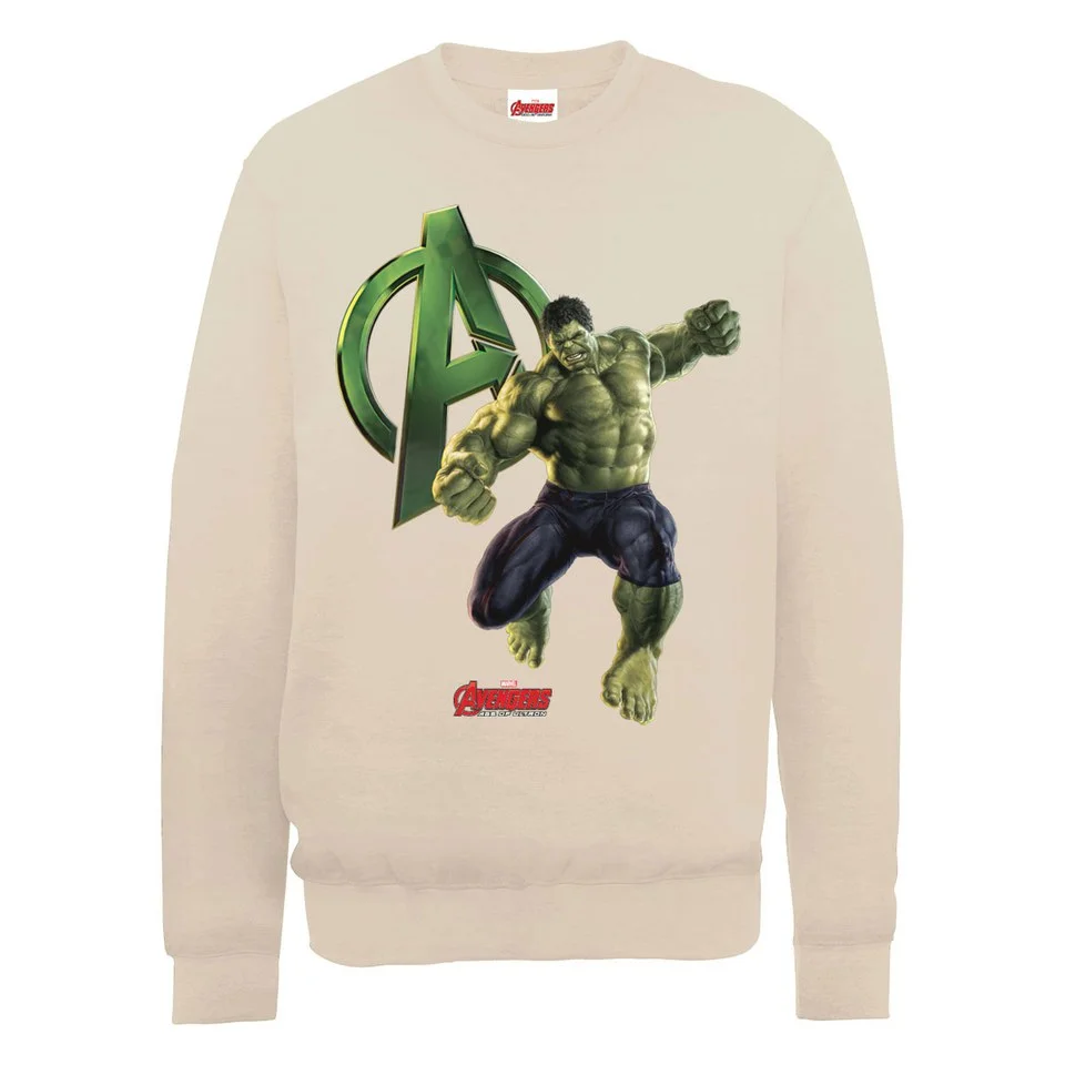 Marvel Avengers Age of Ultron Hulk Sweatshirt - Beige - S - Beige Afbeelding 1