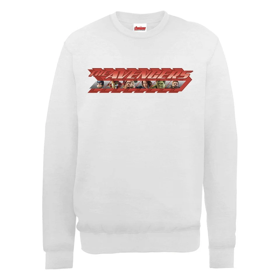 Marvel Avengers Age of Ultron Classic Red Logo Sweatshirt - Ash Grey - S - Grijs Afbeelding 1