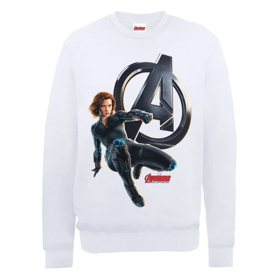 Marvel Avengers Age of Ultron Black Widow Sweatshirt - White - S - Wit Afbeelding 1
