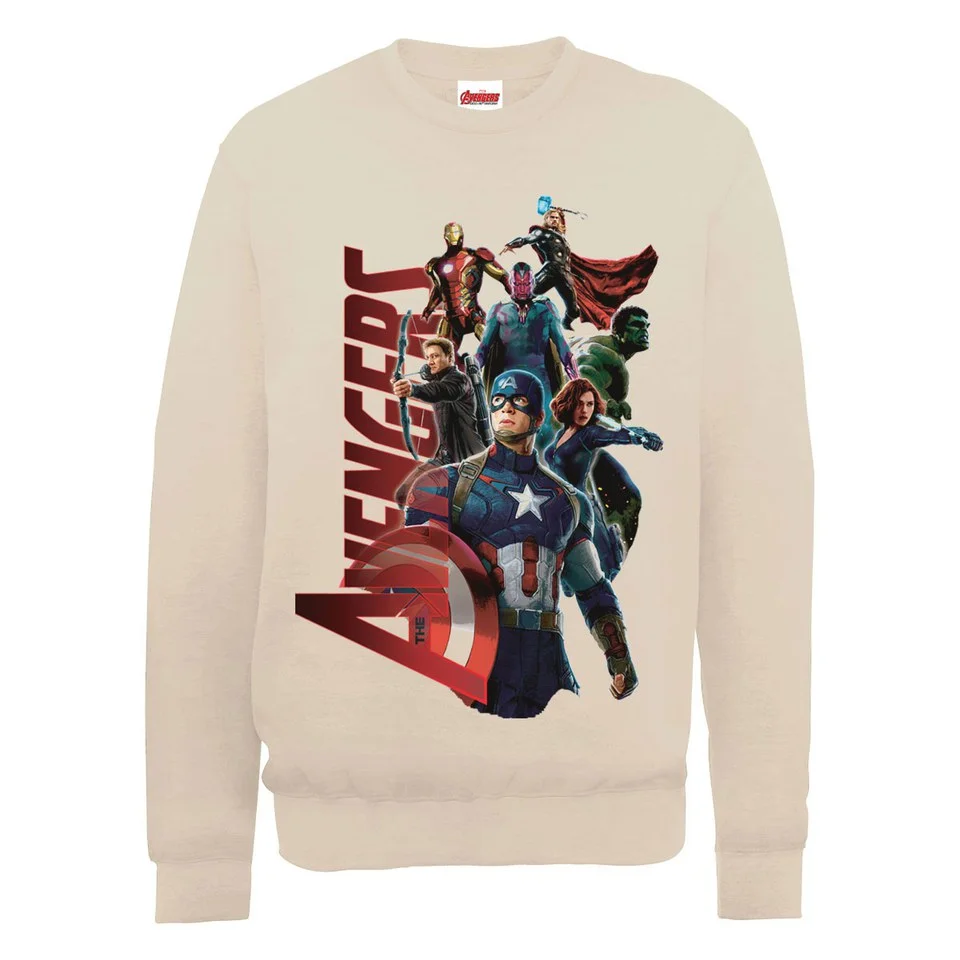 Marvel Avengers Age of Ultron Team Avengers Sweatshirt - Beige - S - Beige Afbeelding 1