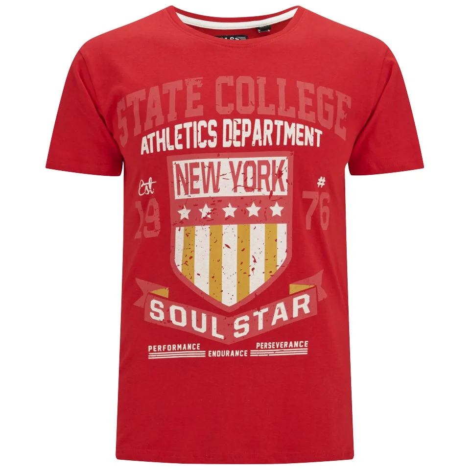 Soul Star Men's Falgone T-Shirt - Red - S - Rood Afbeelding 1