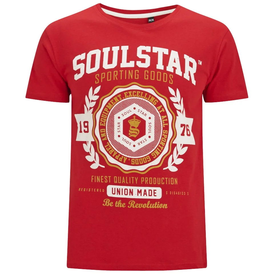 Soul Star Men's Tippolio T-Shirt - Deep Red - S - Rood Afbeelding 1