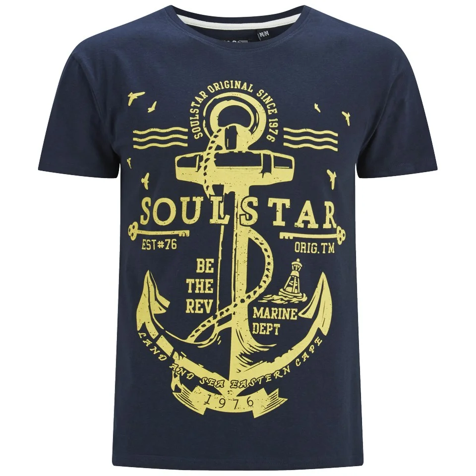 Soul Star Men's Webster T-Shirt - Navy - S - Blauw Afbeelding 1