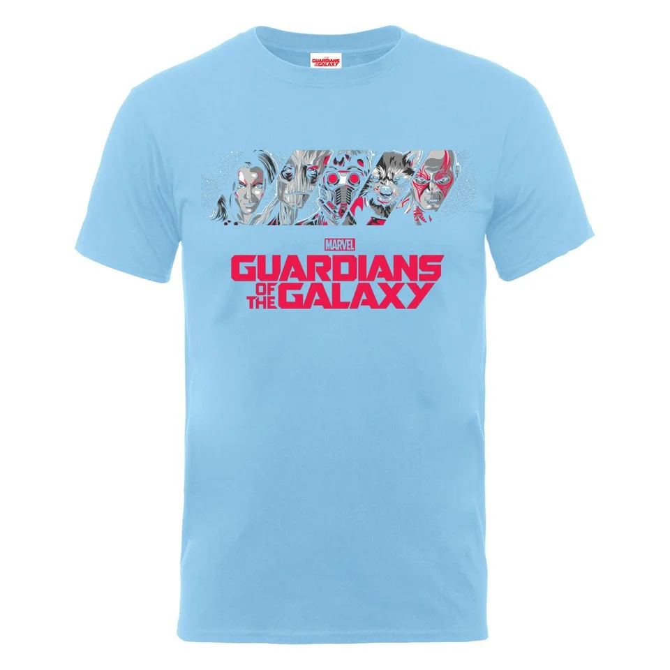 Marvel Guardians of the Galaxy Men's Team Logo T-Shirt - Sky - S - Blauw Afbeelding 1