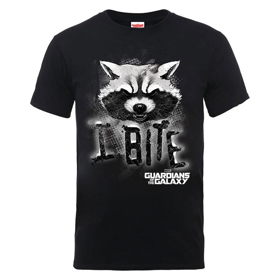 Marvel Guardians of the Galaxy Men's I Bite T-Shirt - Black - S - Zwart Afbeelding 1
