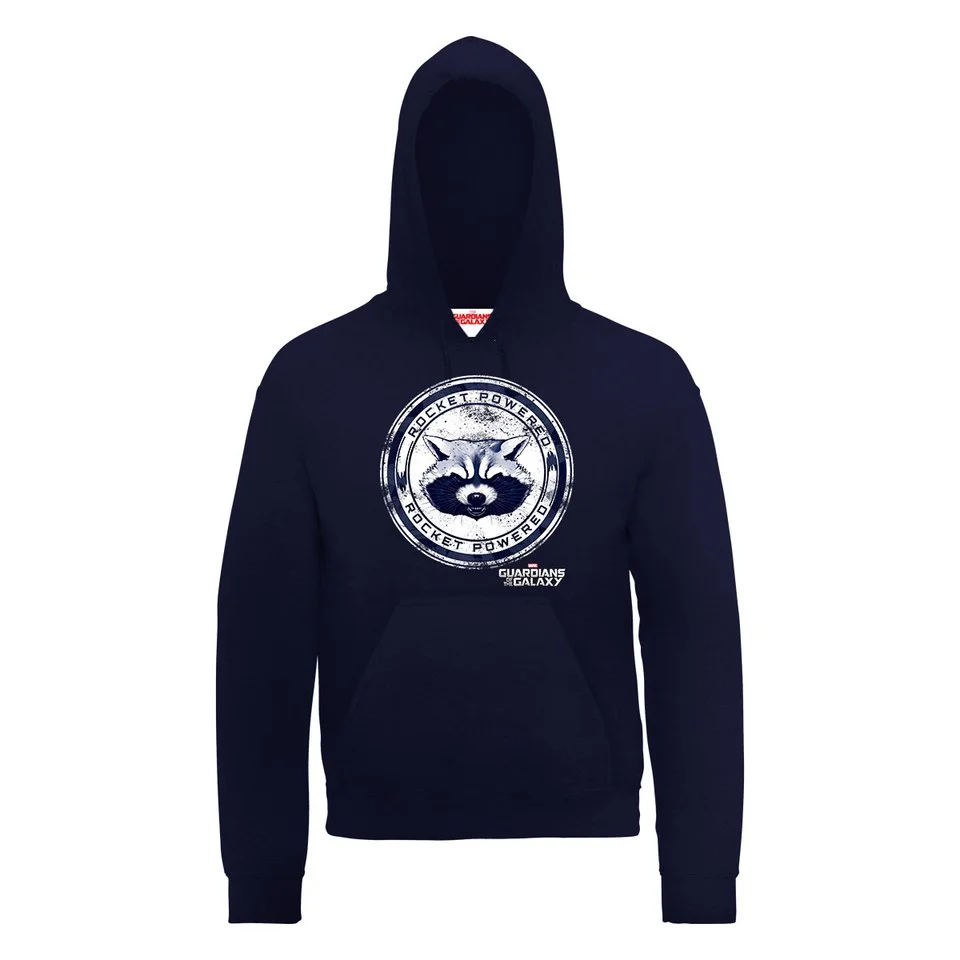 Marvel Guardians of the Galaxy Rocket Powered Hooded Sweatshirt - Navy - S - Navy blauw Afbeelding 1