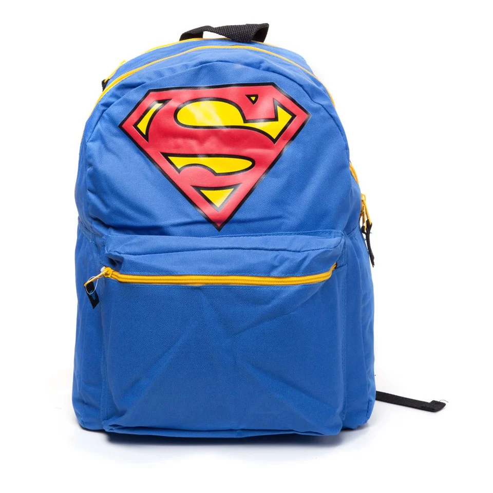 DC Comics Superman Big Logo Novelty Red Cape Backpack Afbeelding 1
