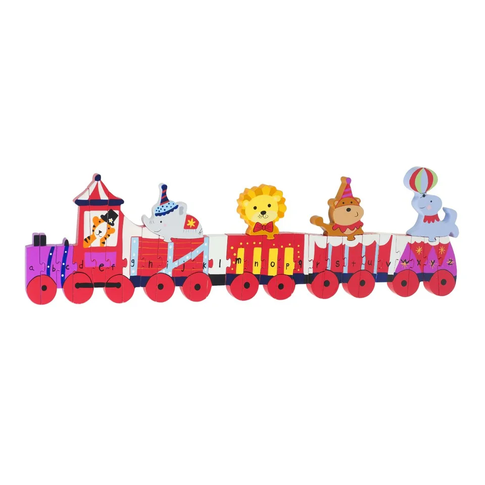 Orange Tree Toys Circus Alphabet Train Puzzle Afbeelding 1