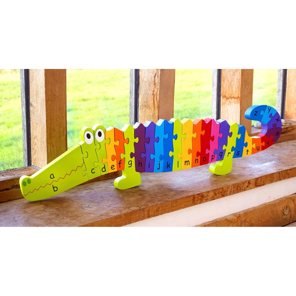 Orange Tree Toys Giant Crocodile Puzzle Afbeelding 1