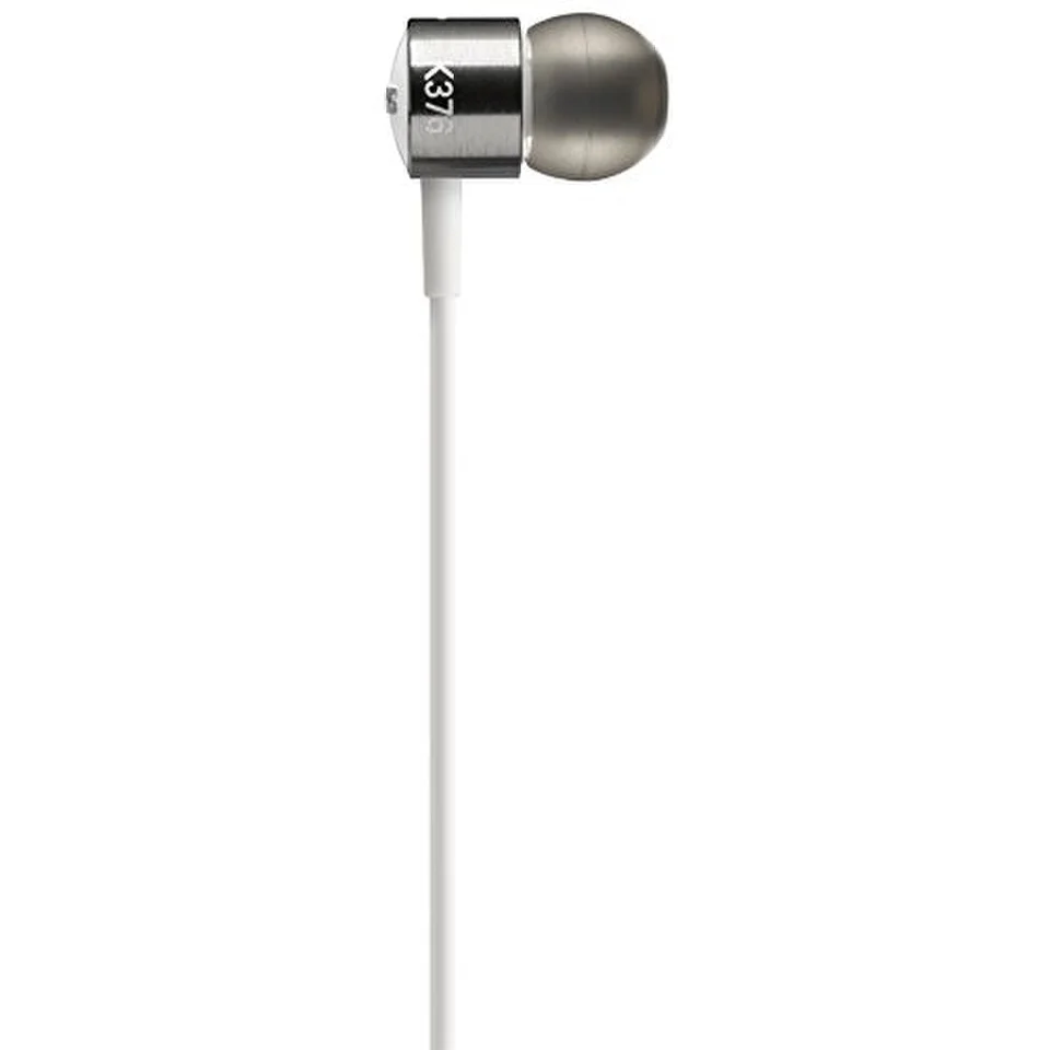 AKG K 376 Premium Aluminium Earphones with In-Line Remote and Mic - White Afbeelding 1