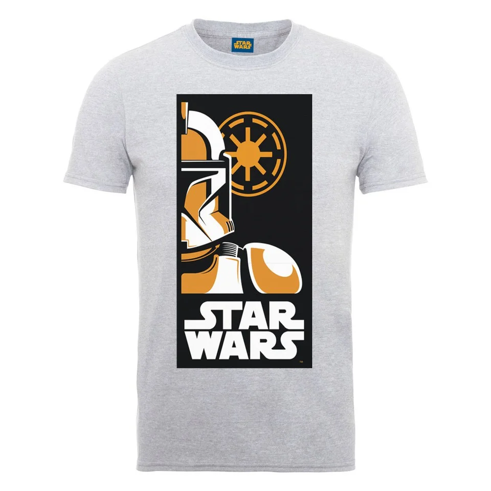 Star Wars Men's Stormtrooper Art Poster T-Shirt - Heather Grey - S - Grijs Afbeelding 1