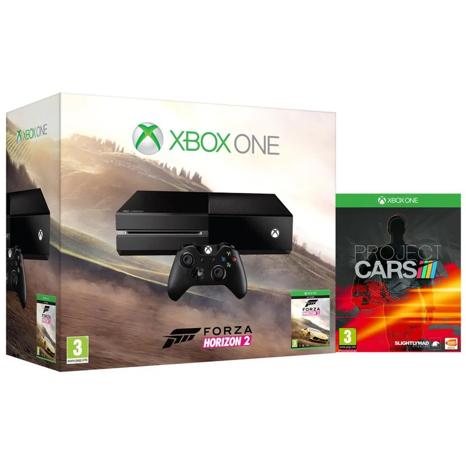 Xbox One Console - Includes Forza Horizon 2 & Project Cars Afbeelding 1