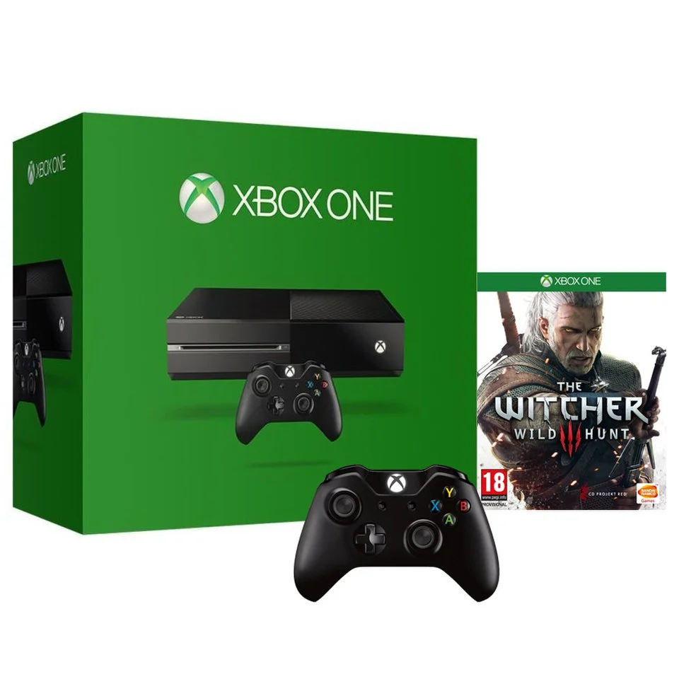 Xbox One Console - Includes The Witcher 3 & Wireless Controller Afbeelding 1