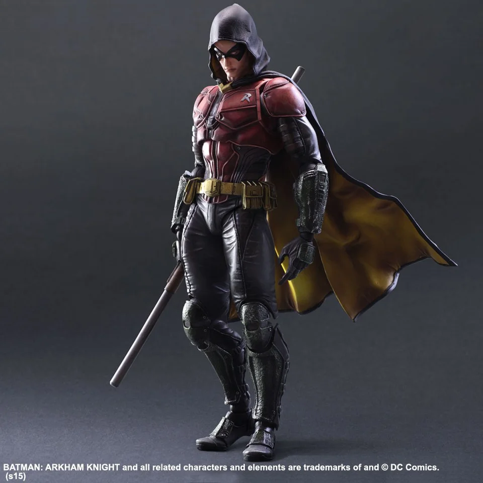 Square Enix DC Comics Batman Arkham Knight Robin Play Arts Kai Figure Afbeelding 1