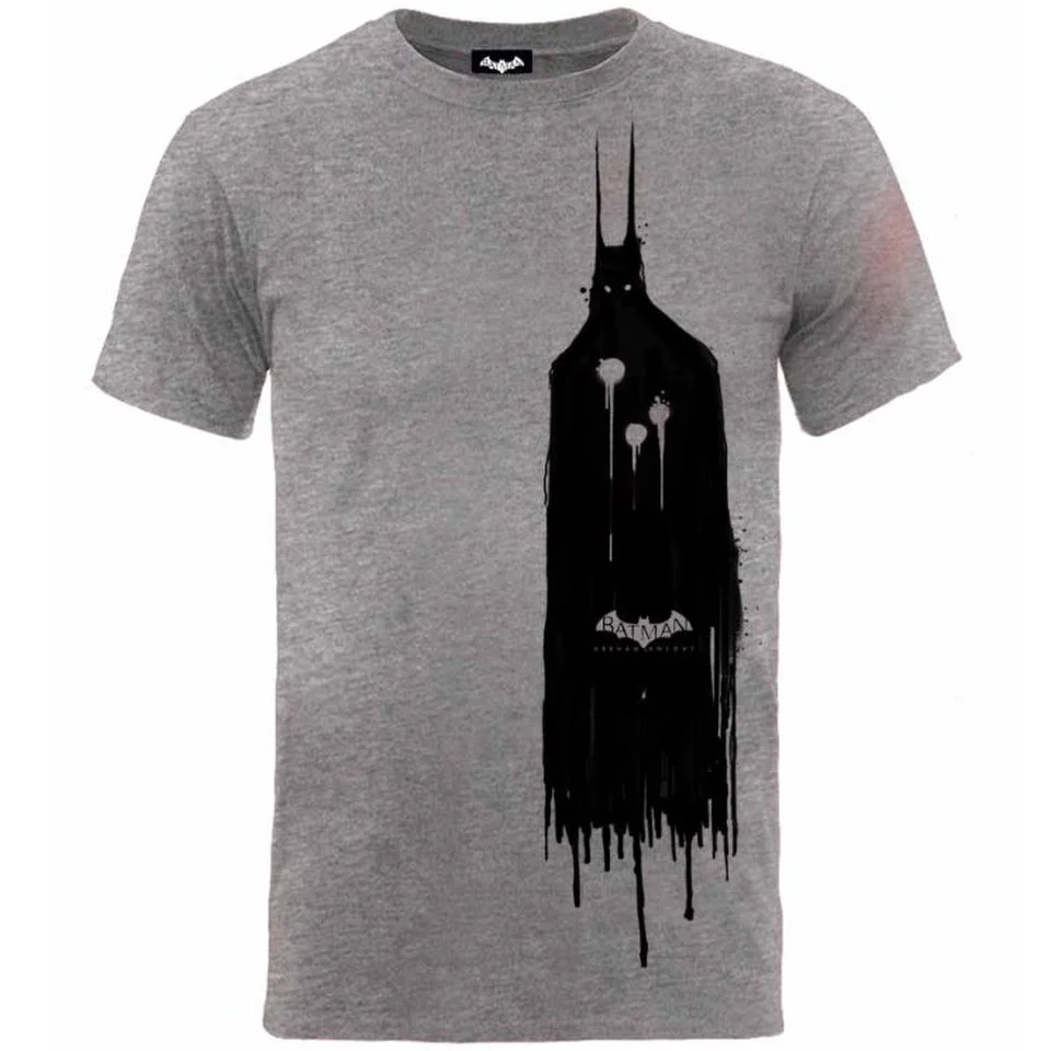 Zavvi Exclusive DC Comics Arkham Knight Batman Sketch Heren T-Shirt - Grijs - S - Grijs Afbeelding 1