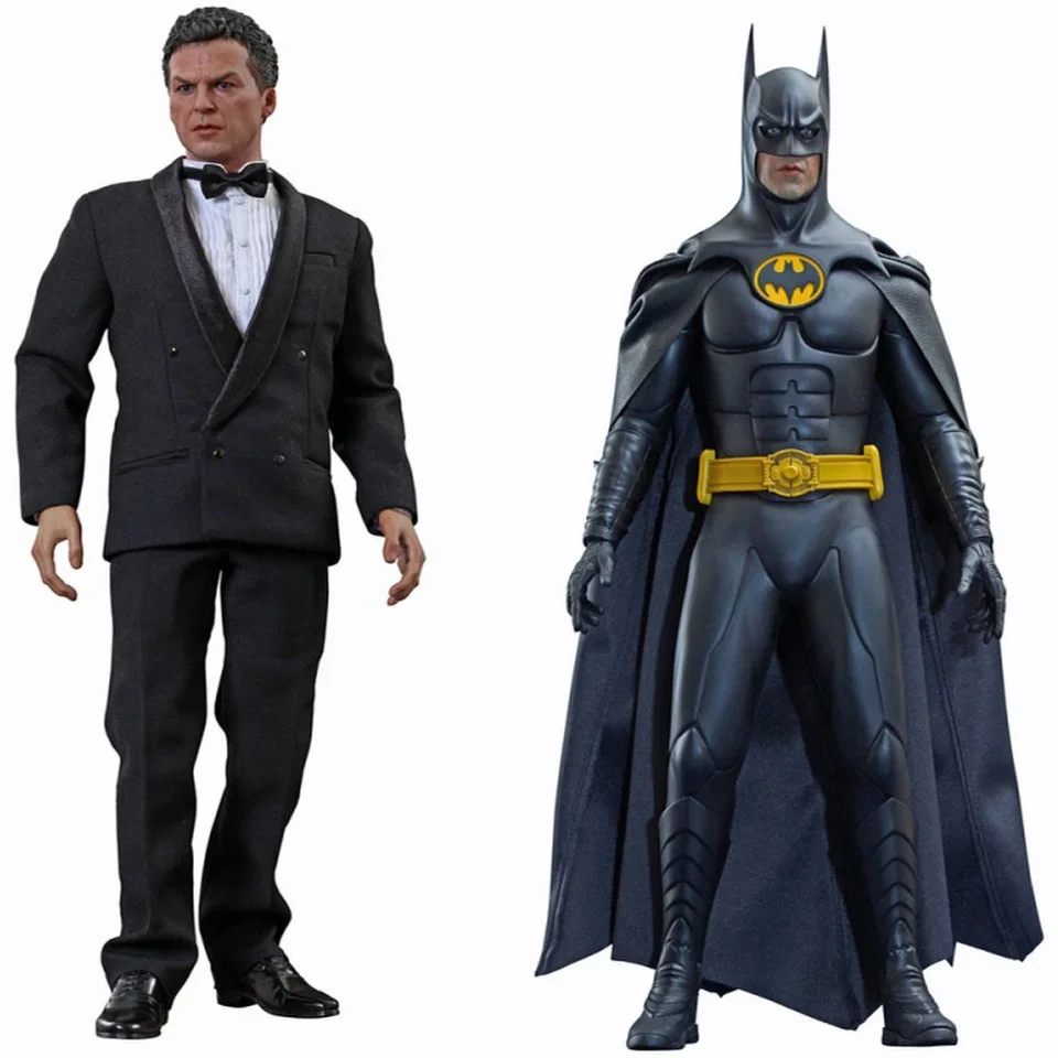 Hot Toys DC Comics Batman Returns Batman and Bruce Wayne 1:6 Scale Figure Afbeelding 1