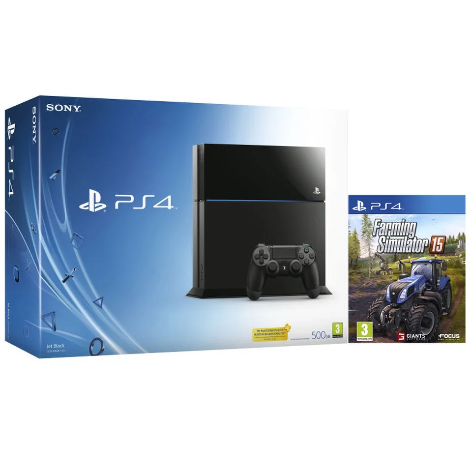 Sony PlayStation 4 500GB Console - Includes Farming Simulator 15 Afbeelding 1