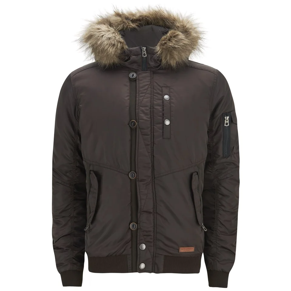 Jack & Jones Men's Originals Rob Bomber Jacket - After Dark - L - Blauw Afbeelding 1