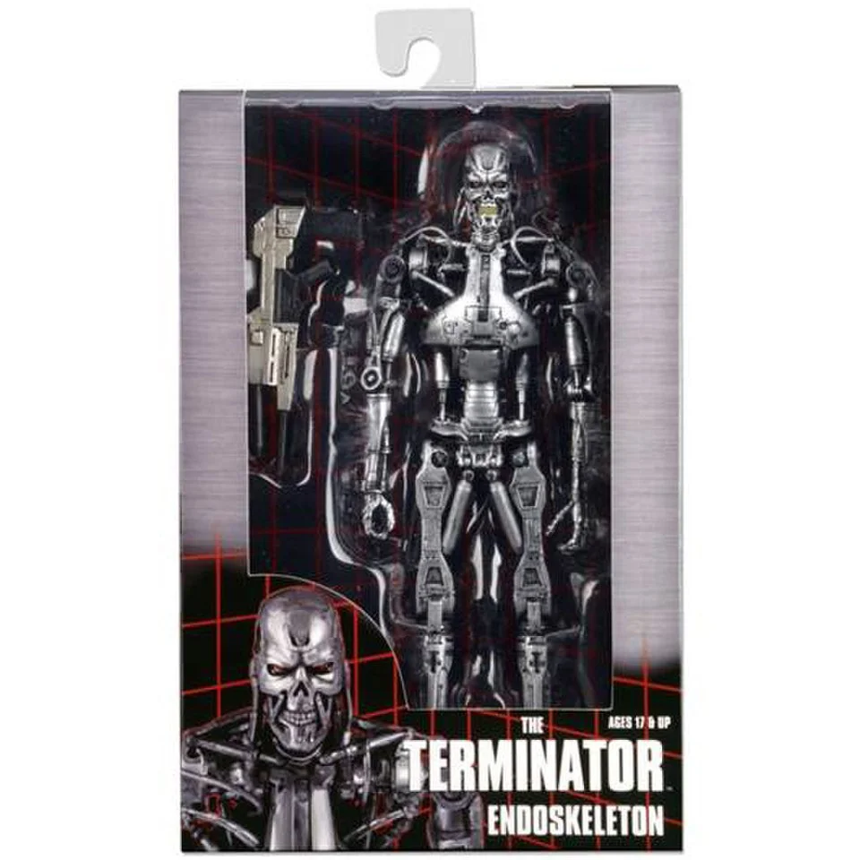 NECA Terminator Endoskeleton 7 Inch Action Figure In Window Box Afbeelding 1