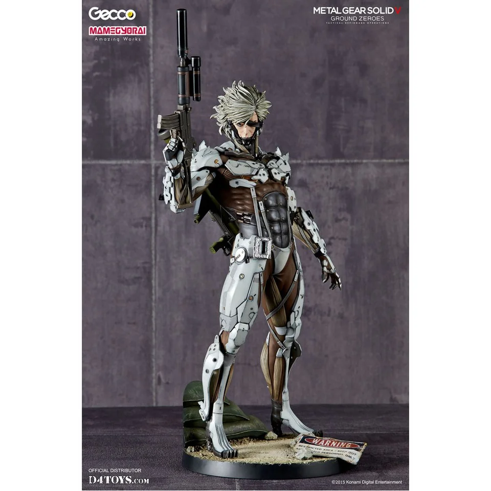 Gecco Metal Gear Solid V Ground Zereos Raiden White Armour Version 1:6 Scale Statue Afbeelding 1