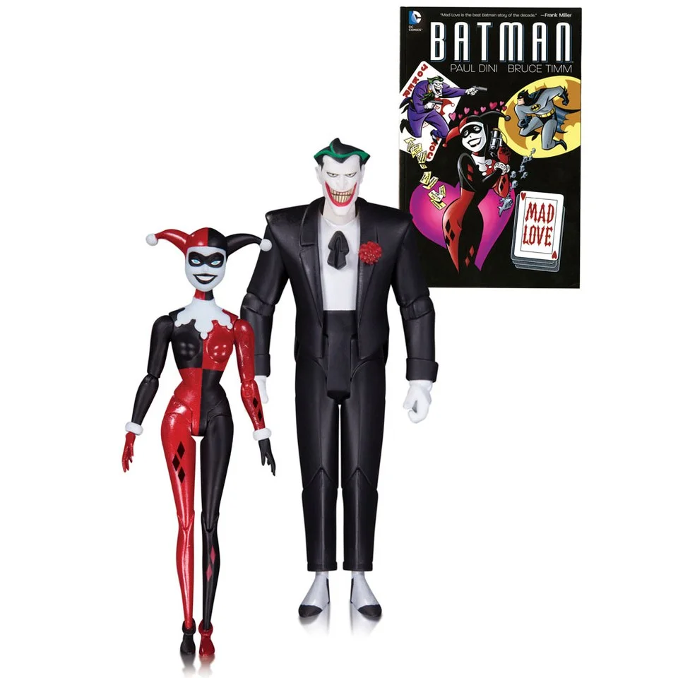 DC Collectibles DC Comics Batman The Animated Series Joker and Harley Quinn Made Love 2-Pack Action Figures Afbeelding 1