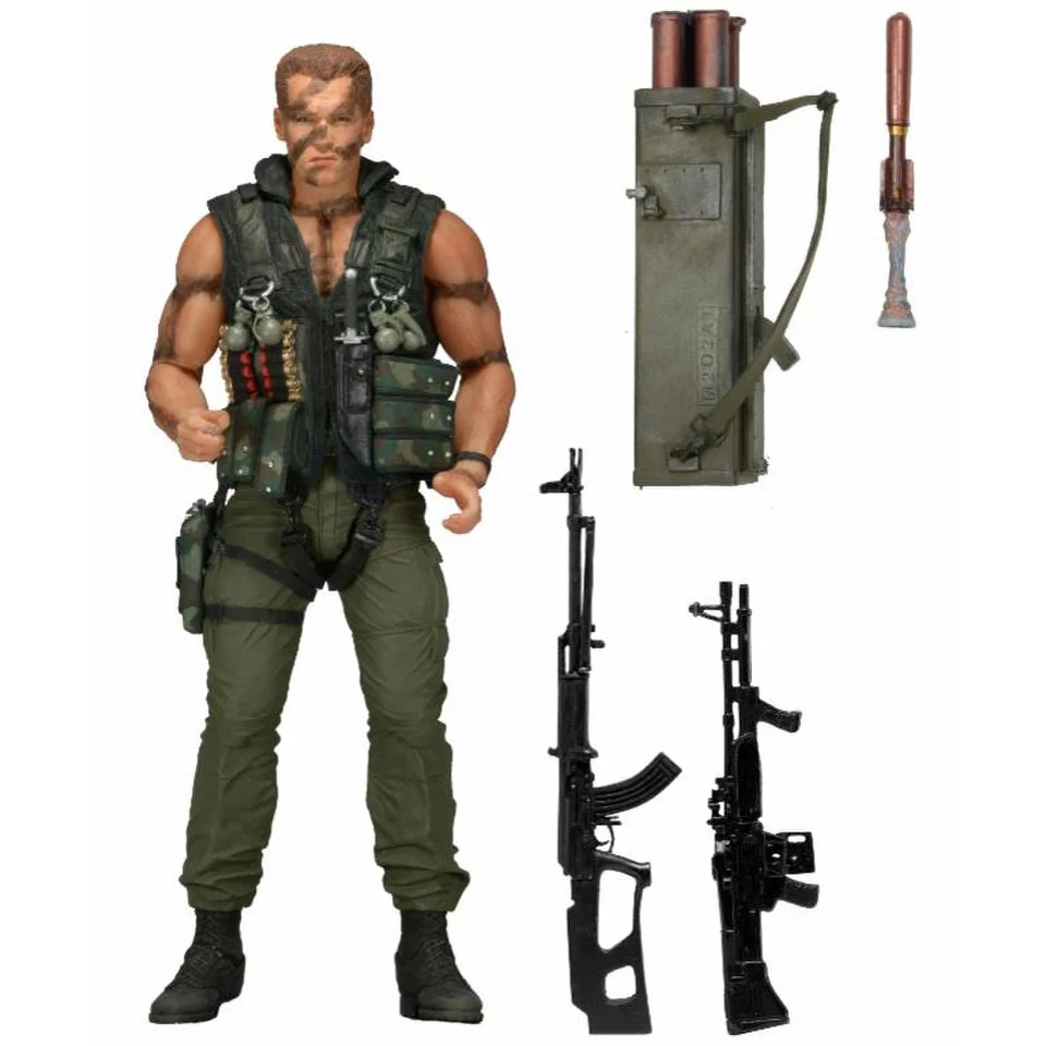 NECA Commando Ultimate John Matrix 30th Anniversary 7 Inch Action Figure Afbeelding 1