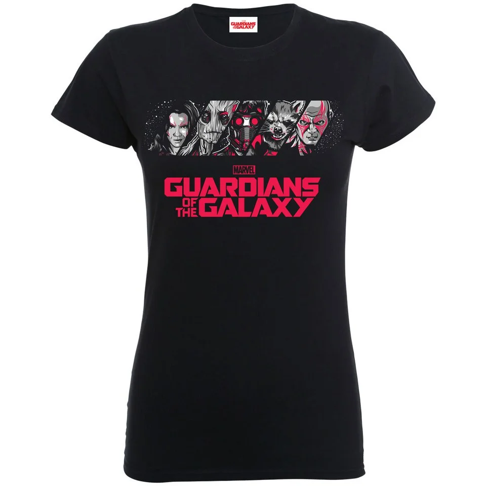 Marvel Women's Guardians of the Galaxy Team Logo T-Shirt - Black - S - Zwart Afbeelding 1