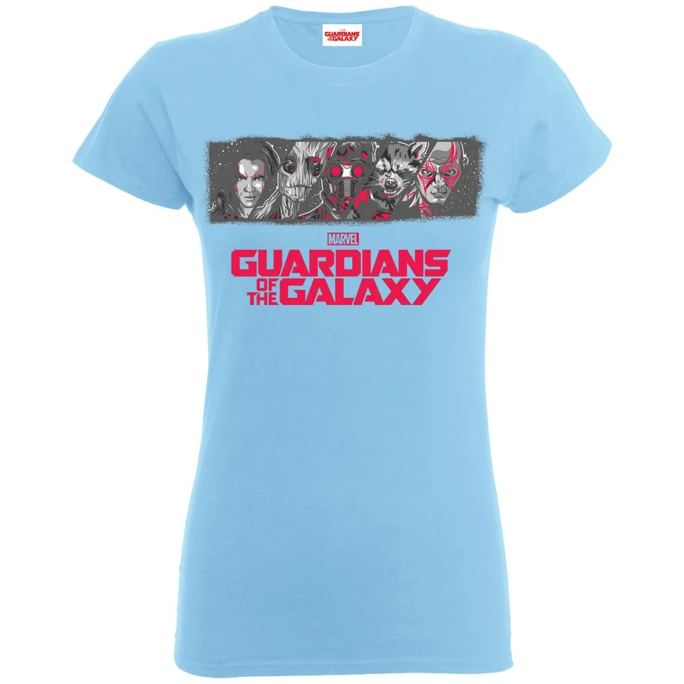 Marvel Women's Guardians of the Galaxy Team Logo T-Shirt - Sky - S - Blauw Afbeelding 1