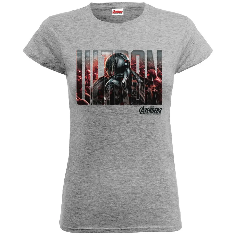 Marvel Women's Avengers Age of Ultron Ultron T-Shirt - Heather Grey - S - Grijs Afbeelding 1