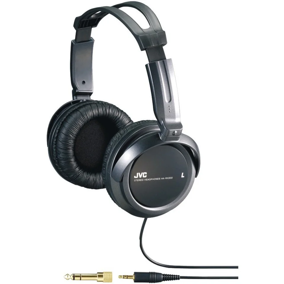 JVC HA-RX300 Original Extra Bass High Quality DJ Headphones - Black Afbeelding 1